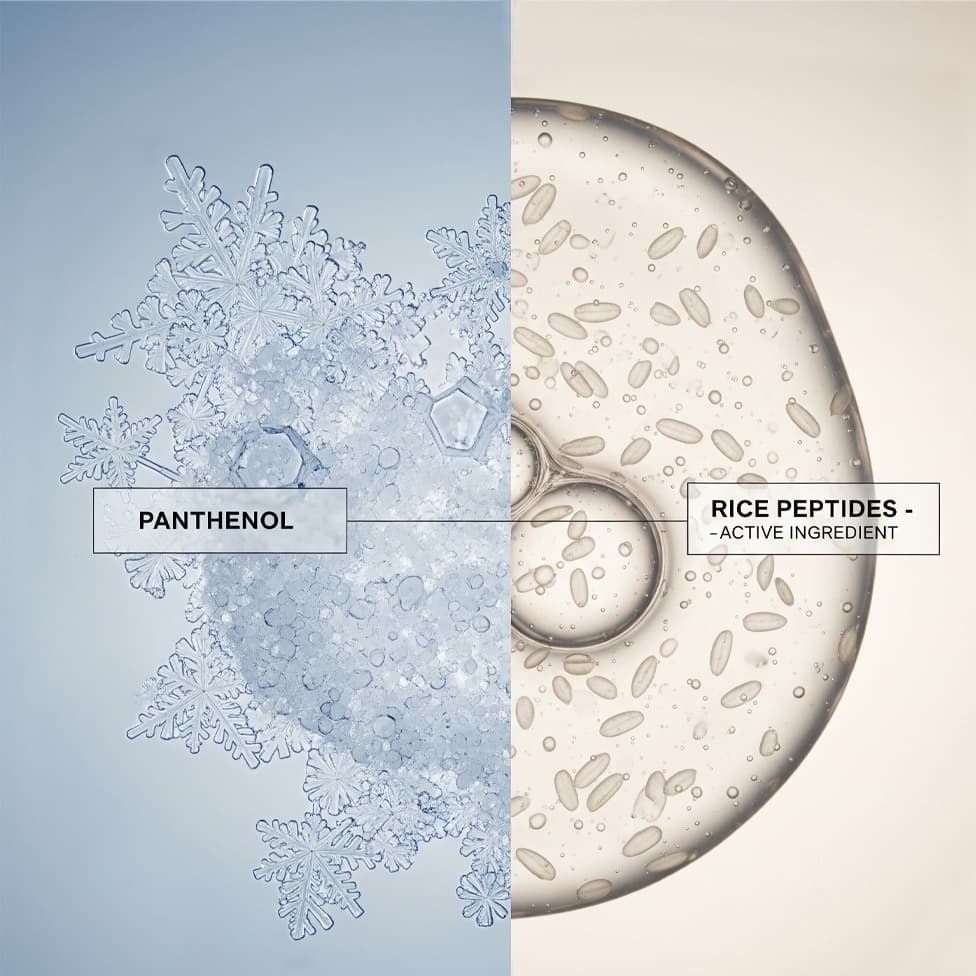 Panthenol and an active ingredient containing Rice Peptides | La Vie en Rose